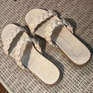 Dolce vita square toe ivory sandals